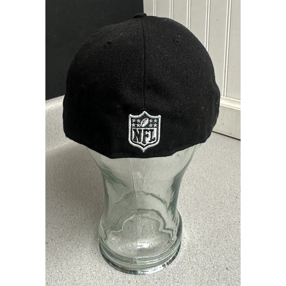 NEW ERA 59FIFTY FITTED HAT CAP NFL LAS VEGAS RAIDERS BLACK/SILVER ADULT SZ 7 1/2 - Picture 6 of 6